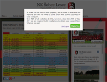 Tablet Screenshot of nk-lesce.si